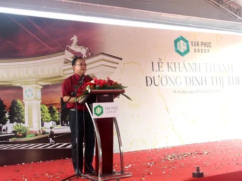 Khánh thành đường Đinh Thị Thi tại Van Phuc City