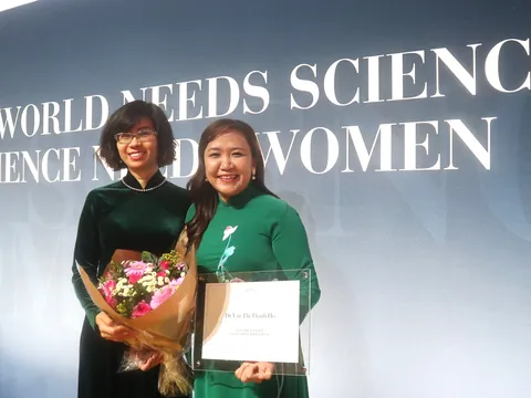 Nhà Khoa học nữ Việt Nam nhận giải thưởng Nhà Khoa học Trẻ Tài năng thế giới 2022 -L’Oreal – UNESCO vì sự phát triển phụ nữ trong khoa học