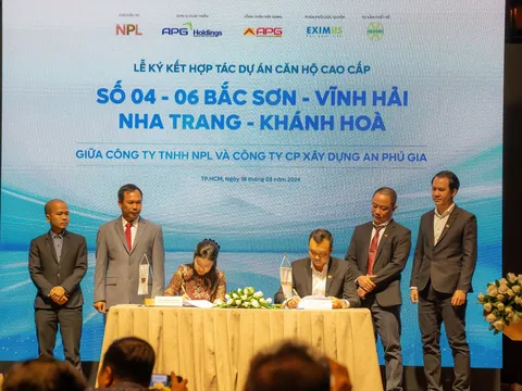 Công ty NPL, APG Holdings, APGCONS và EximRS ký kết hợp tác phát triển dự án căn hộ cao cấp tại Nha Trang