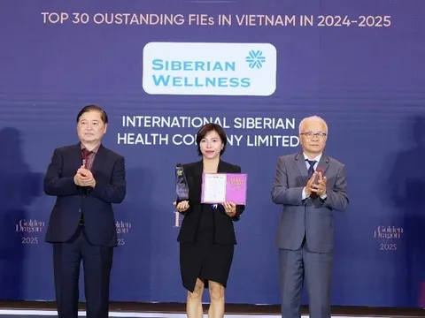 Siberian Health Quốc tế được vinh danh Top 30 doanh nghiệp FDI tiêu biểu tại Giải thưởng Rồng Vàng 2025